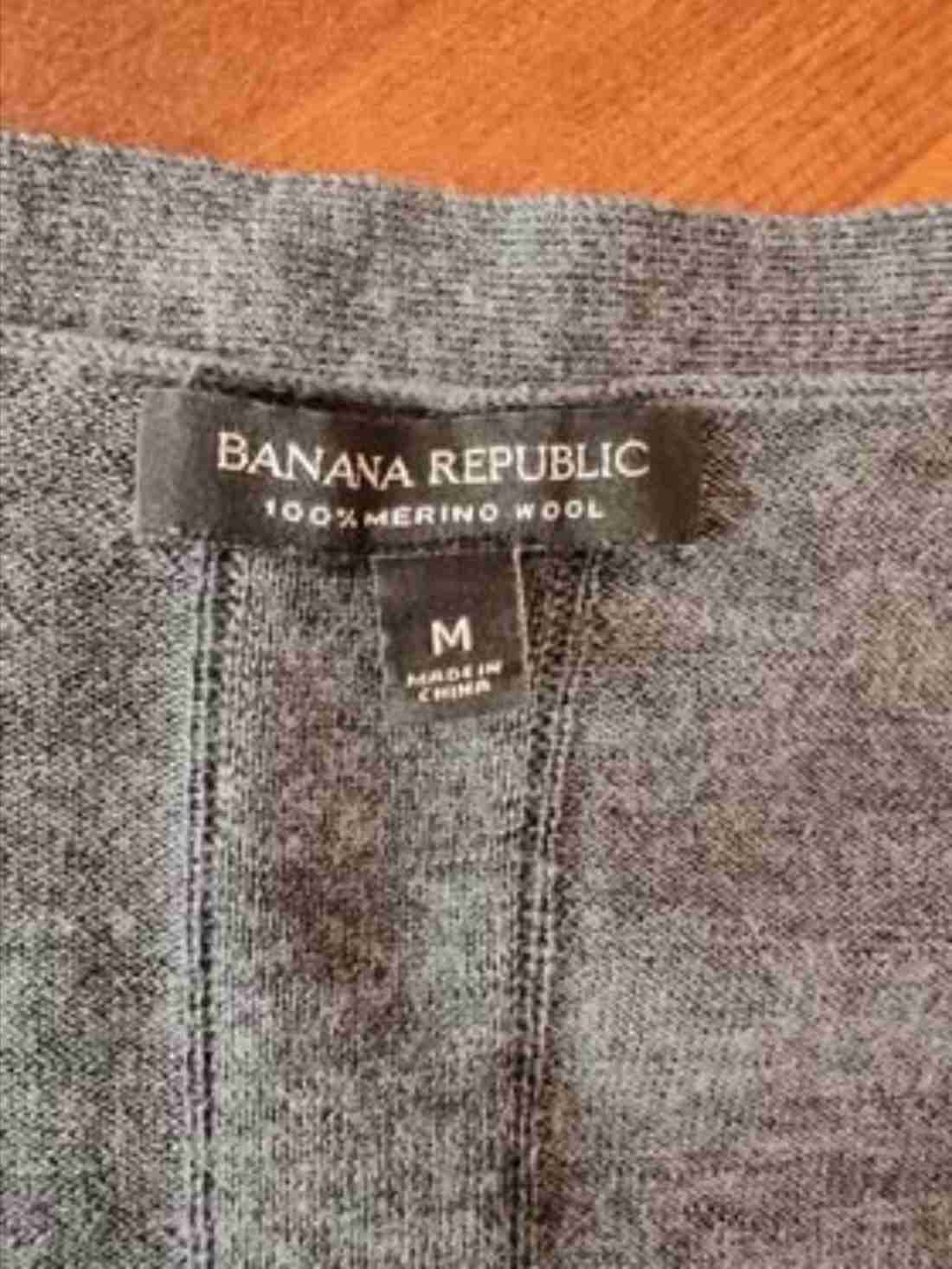 Chaleco de mujer Banana Republic gris - miniatura 1