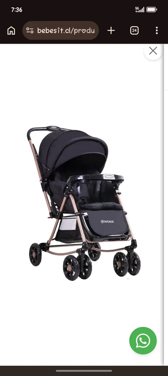 Coche cuna balancin sx bebesit - miniatura 1