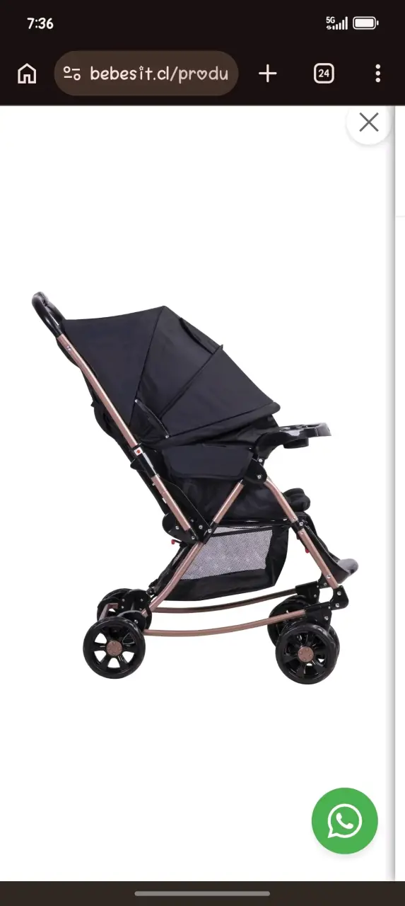 Coche cuna balancin sx bebesit - miniatura 2