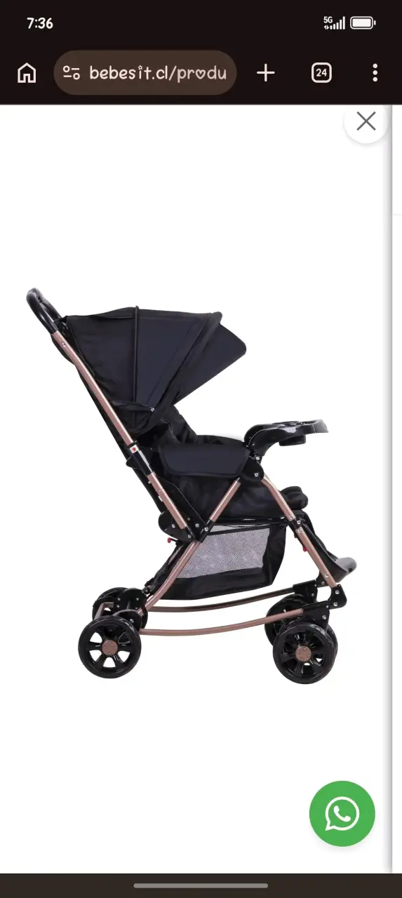 Coche cuna balancin sx bebesit - miniatura 3