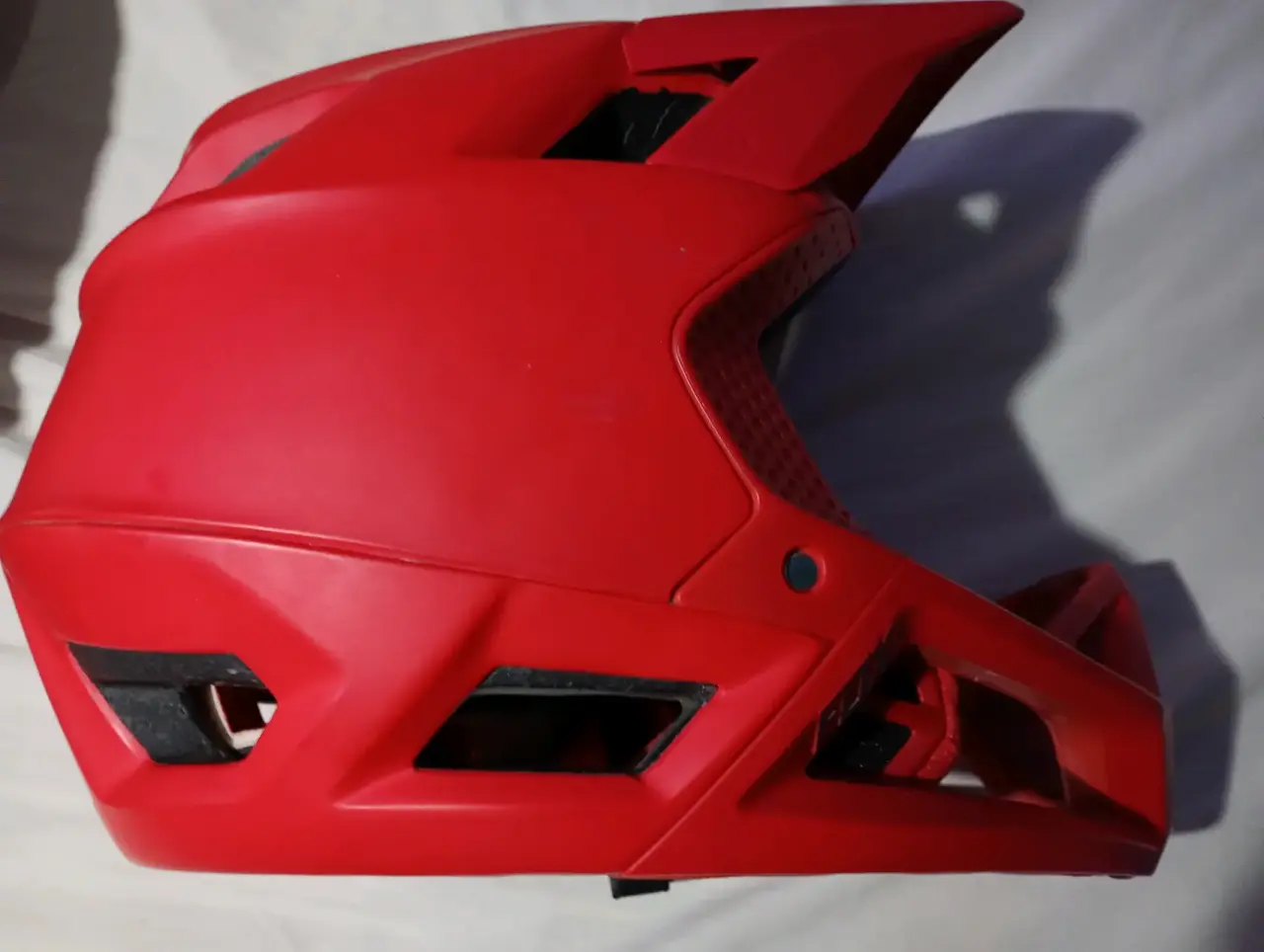 Casco de ciclismo rojo fox - miniatura 1