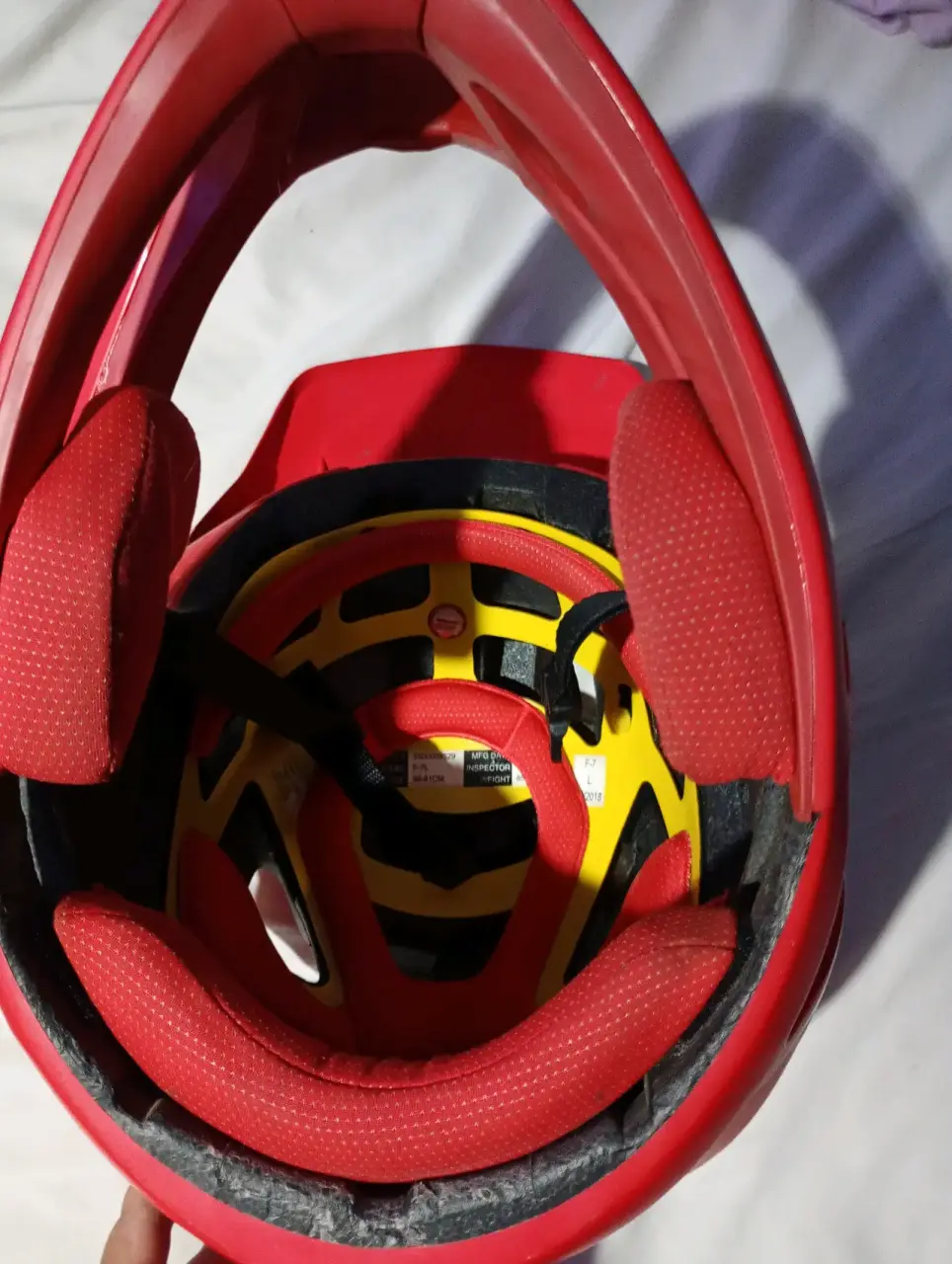 Casco de ciclismo rojo fox - miniatura 5