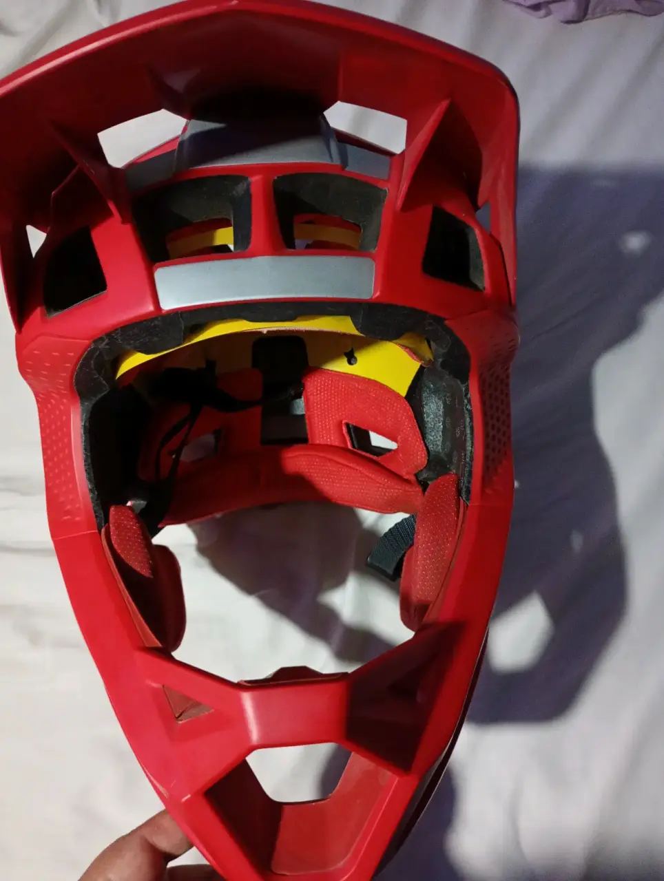 Casco de ciclismo rojo fox - miniatura 6