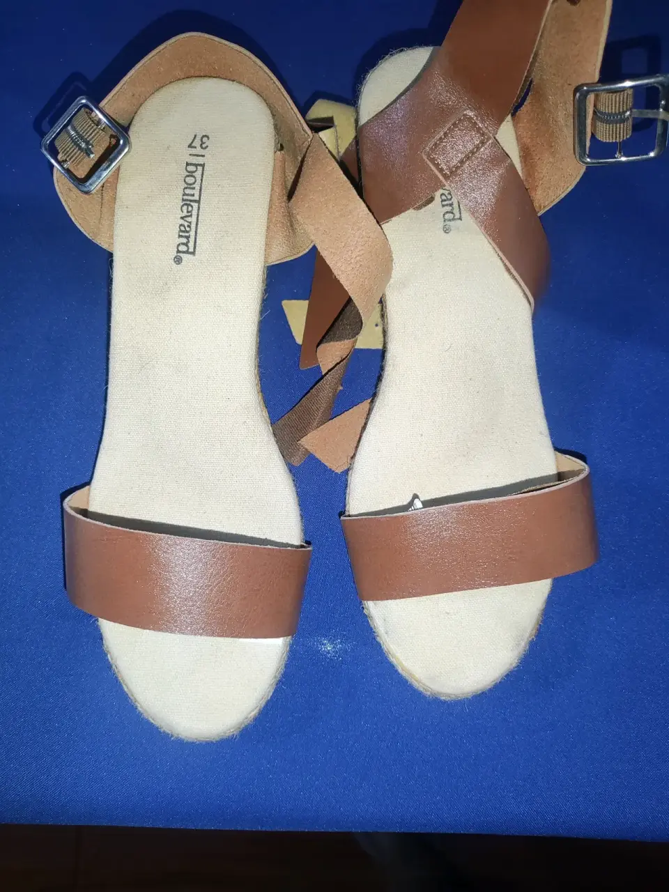 Sandalias plataforma marrón - miniatura 4