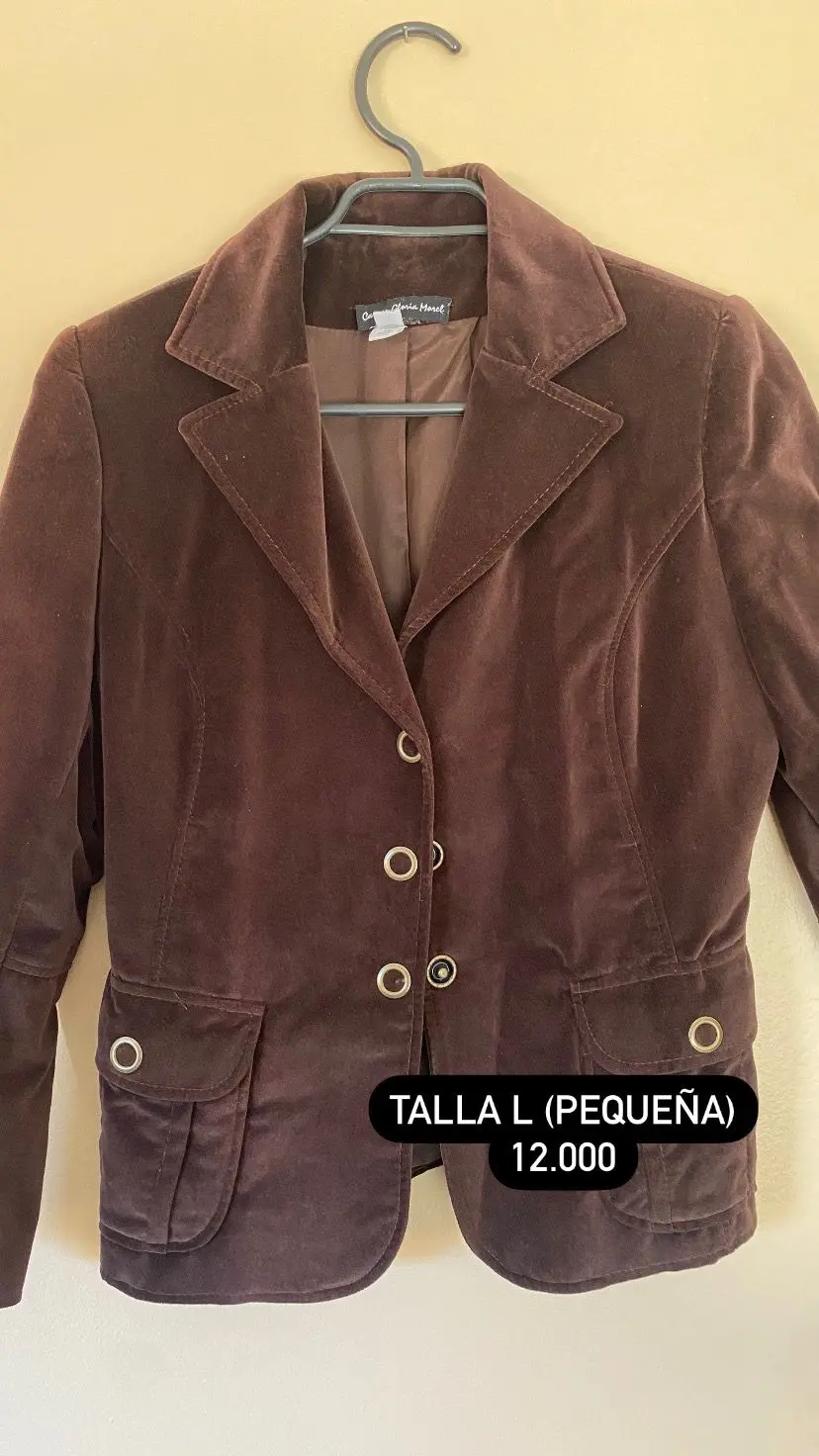 Blazer marrón de terciopelo - miniatura 1