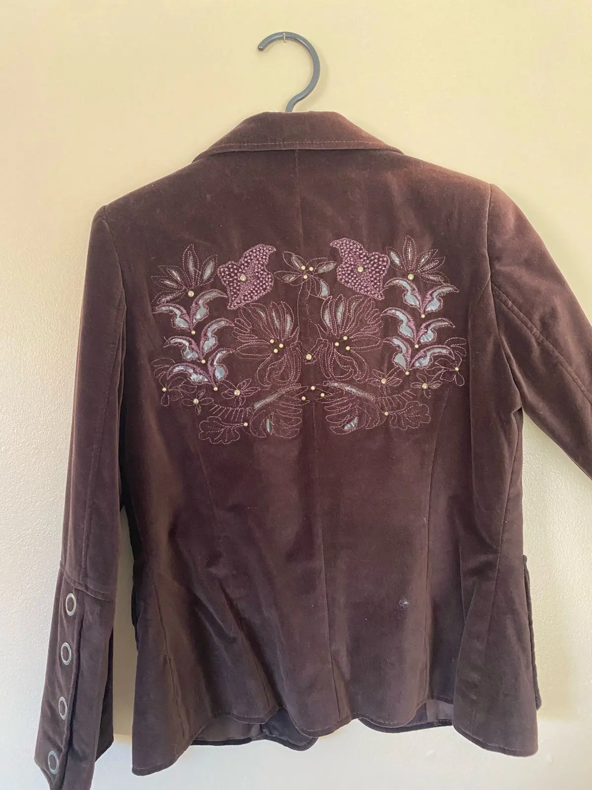 Blazer marrón de terciopelo - miniatura 2