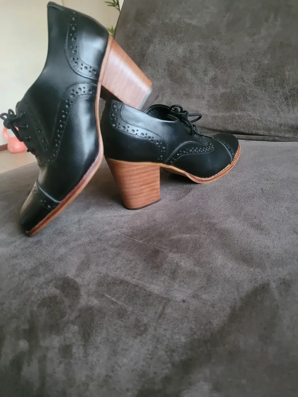 Zapatos Oxford negros de cuero - miniatura 6