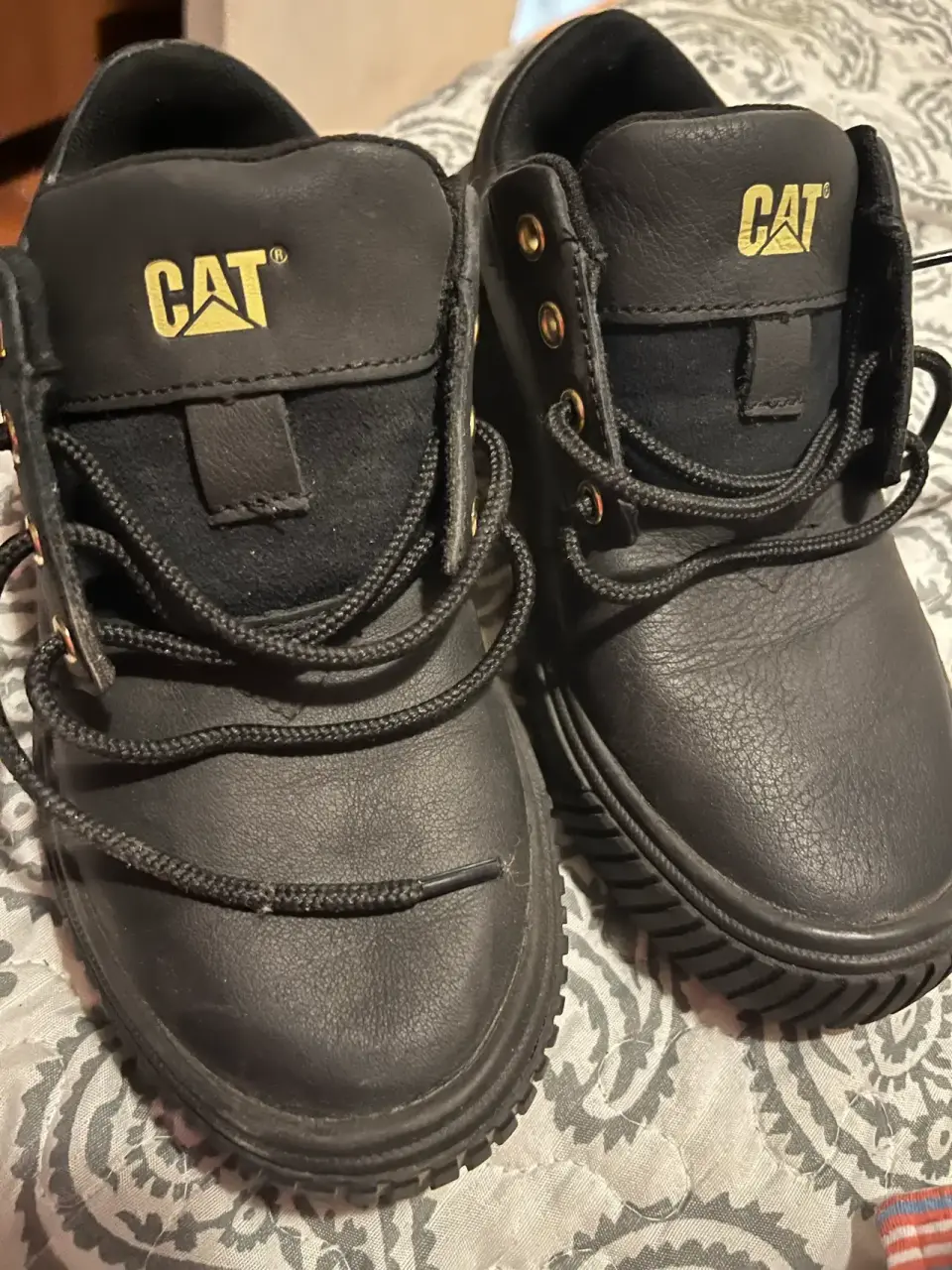 Zapatos zapatilla  CAT negros - miniatura 1