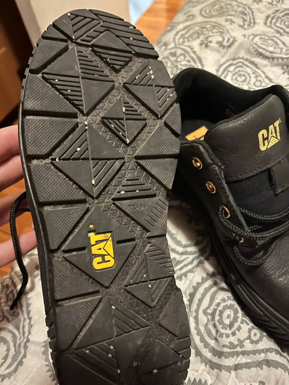 Zapatos zapatilla  CAT negros - miniatura 2