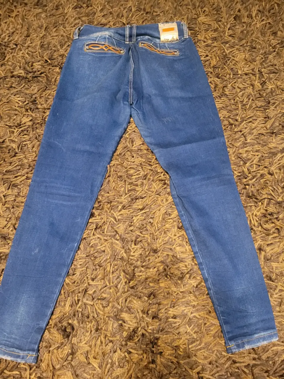 Jeans desgastados color azul - miniatura 3