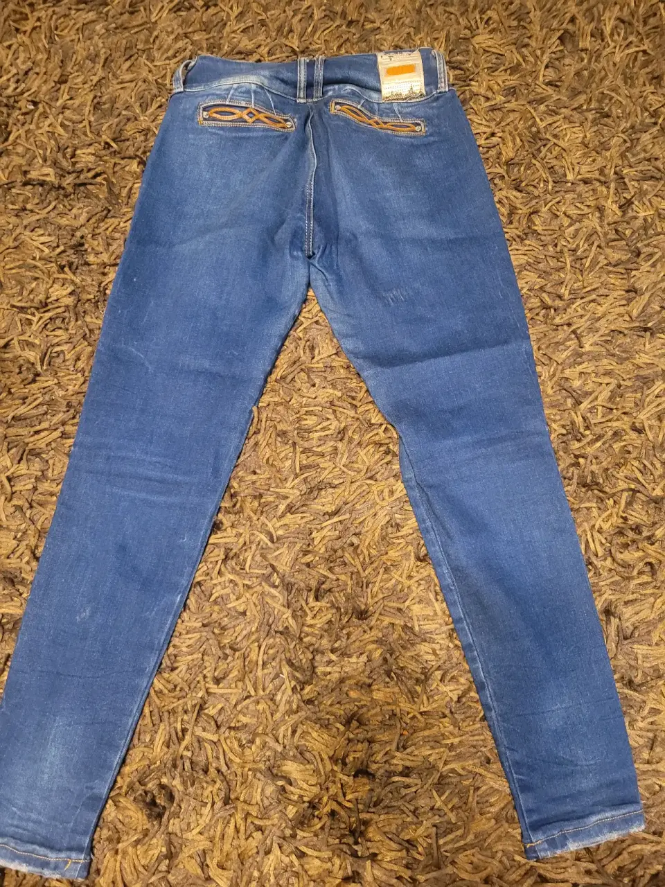 Jeans desgastados color azul - miniatura 4