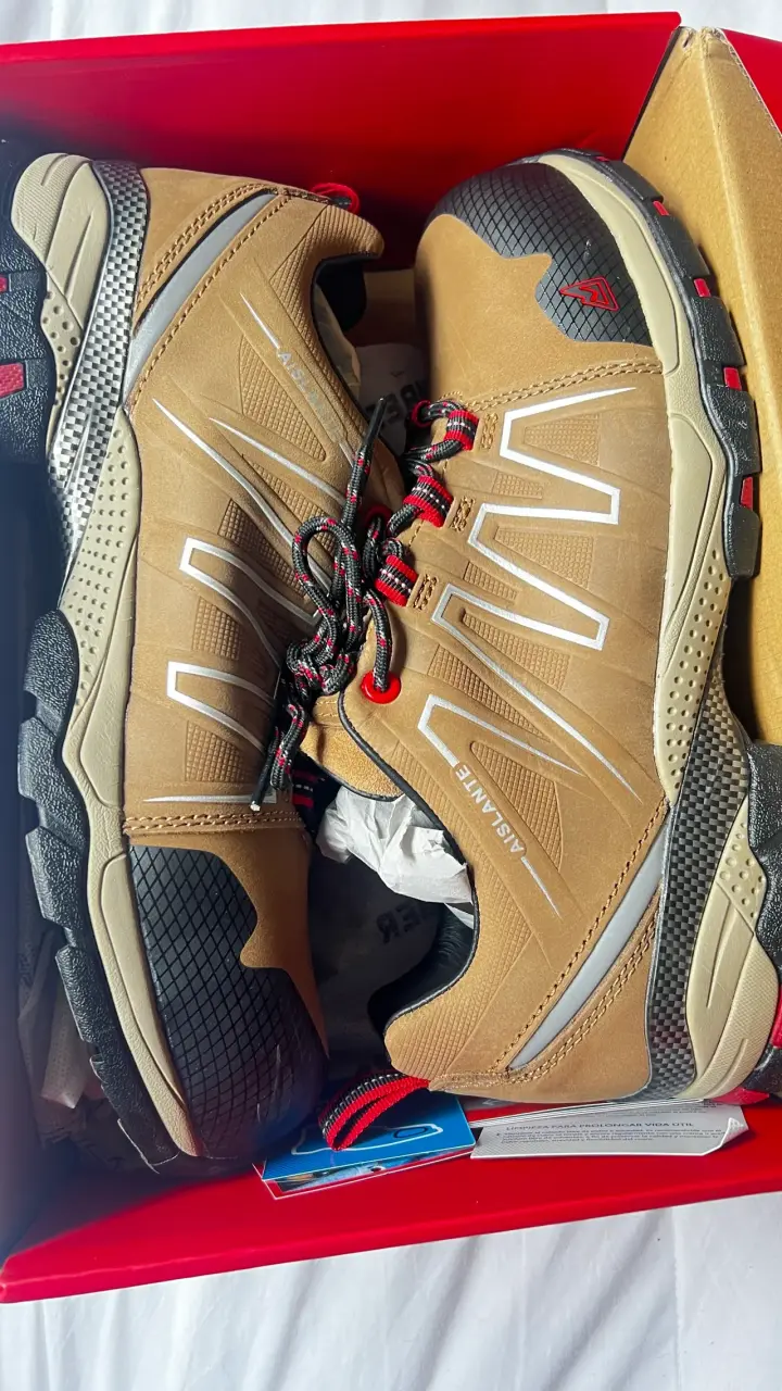 Zapatos  de seguridad  marrones nuevos - miniatura 1