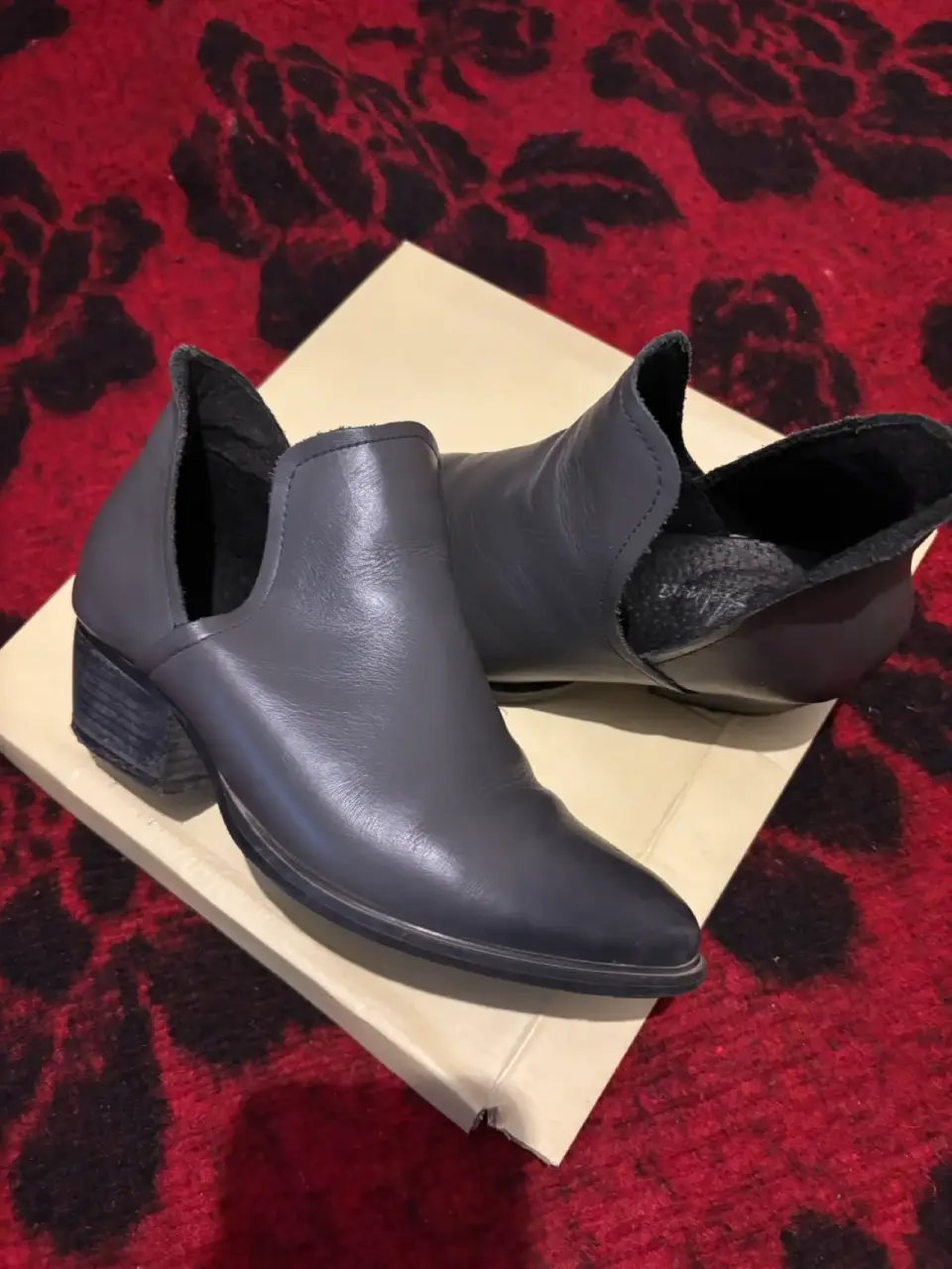 Botines de tacón camel - miniatura 3