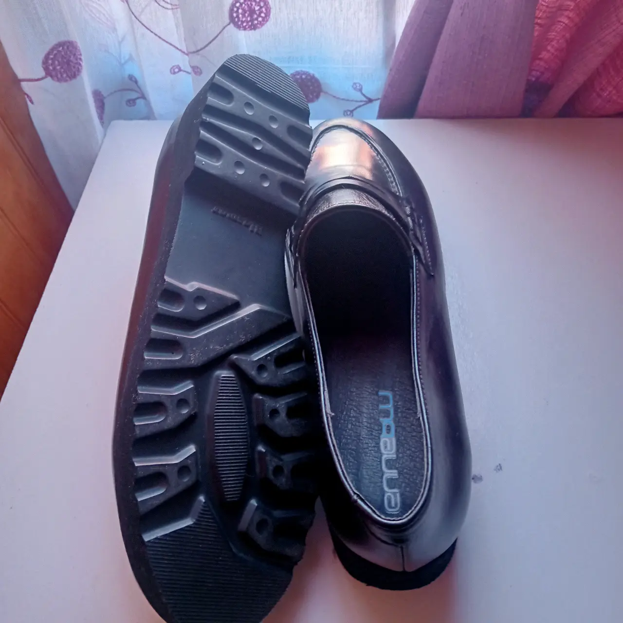 Zapatos mocasines negros mujer - miniatura 3
