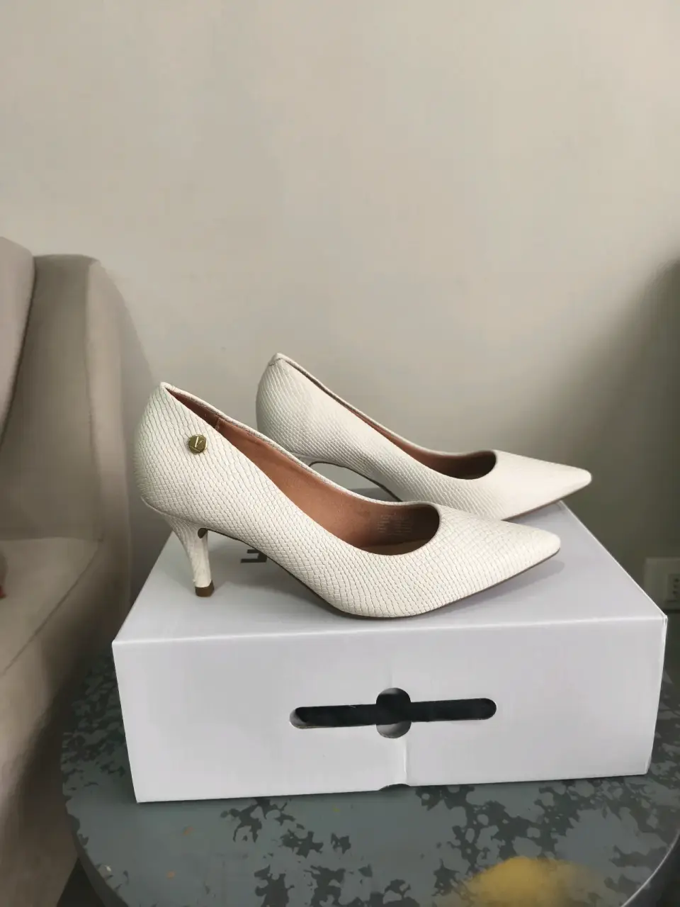 Zapatos de tacón beige Vizzano - miniatura 2