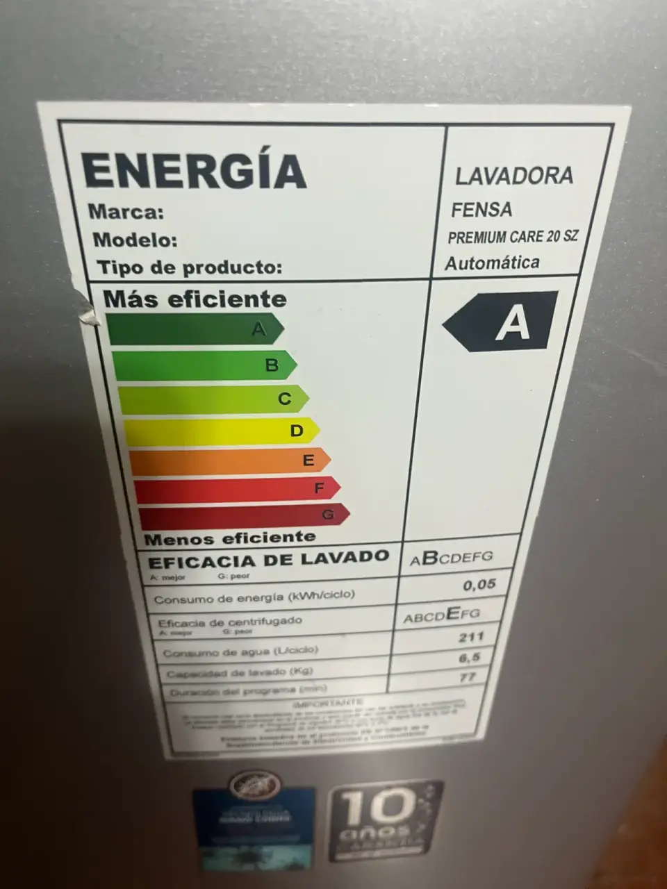 Lavadora carga superior plata - miniatura 3