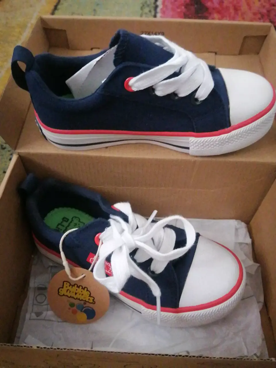 Zapatillas Bubblegummers azul y blanco