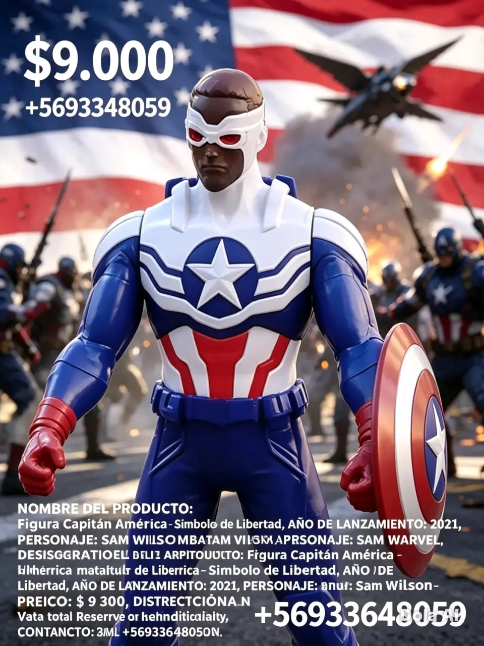 Figura de acción Capitán América