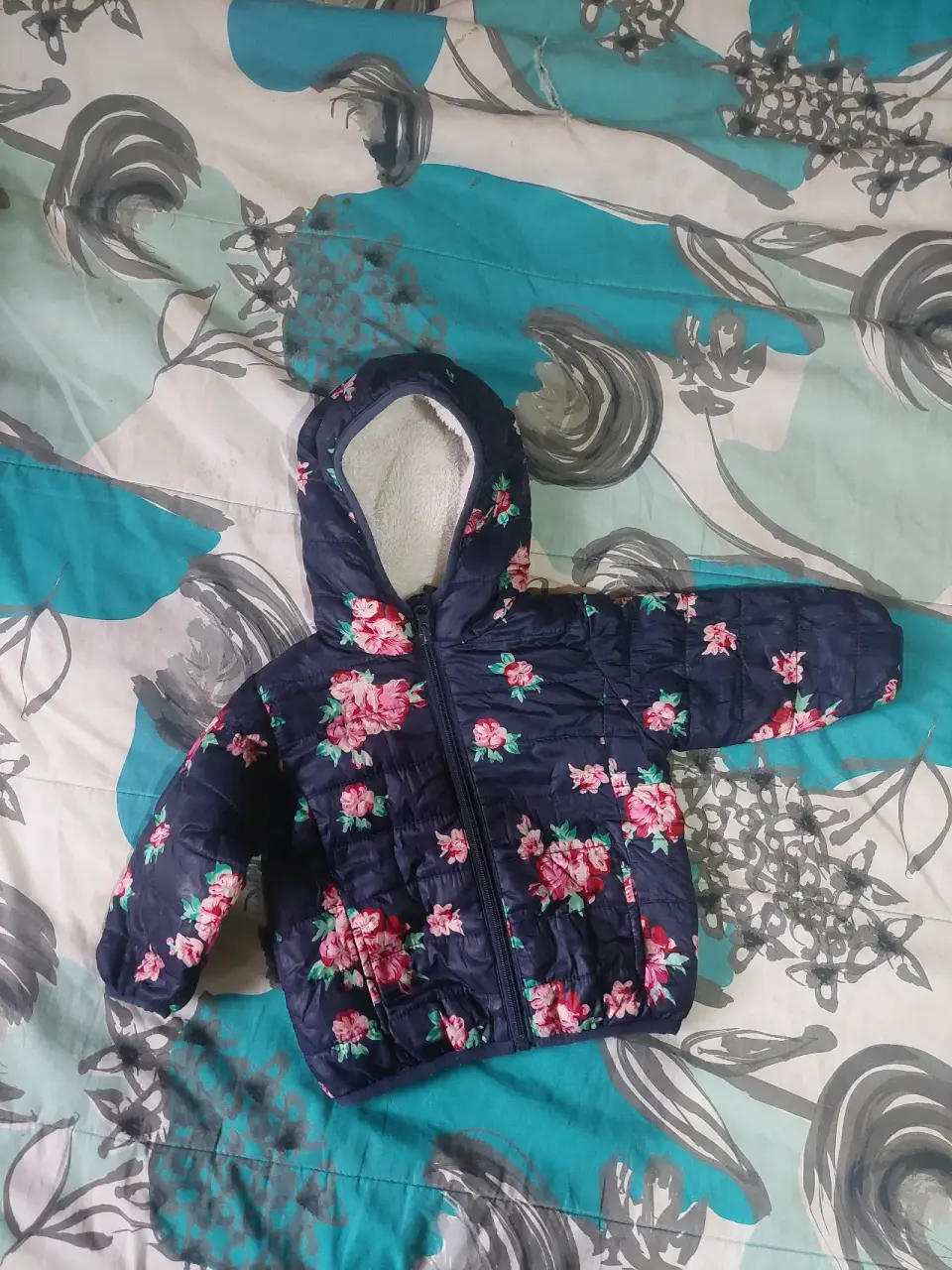 Chaqueta térmica floral infantil - miniatura 1