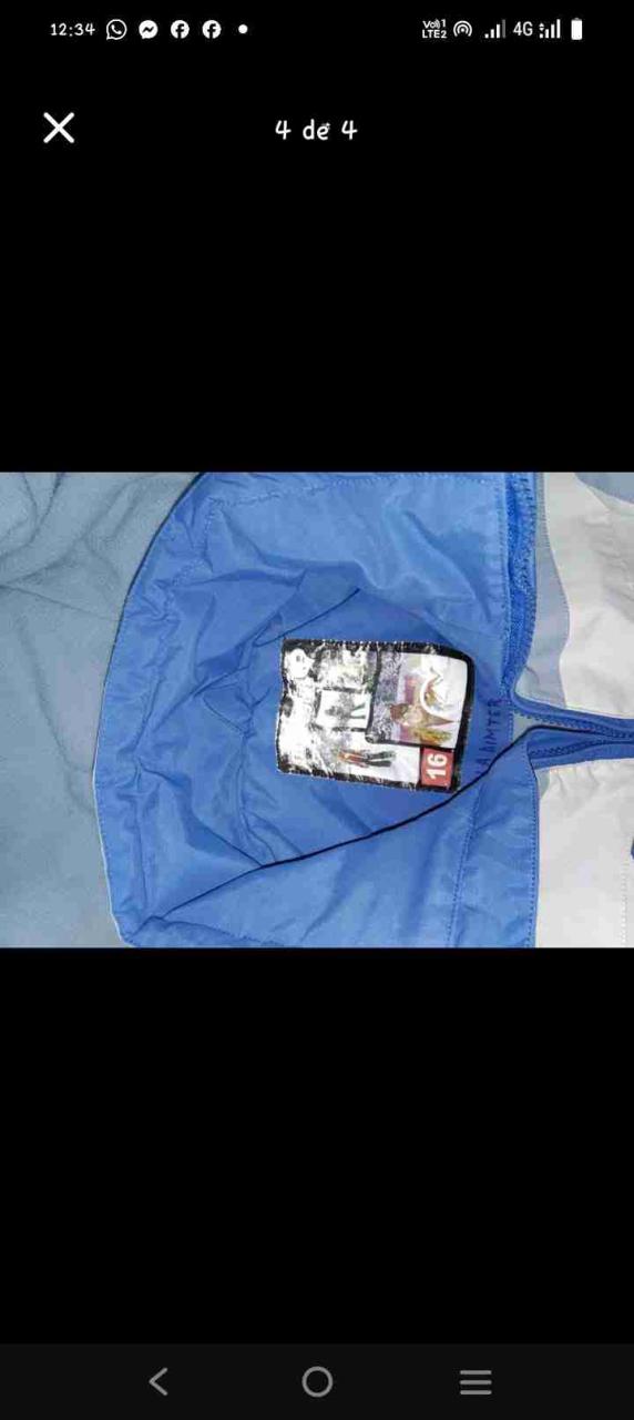 Chaqueta deportiva azul y blanca - miniatura 3