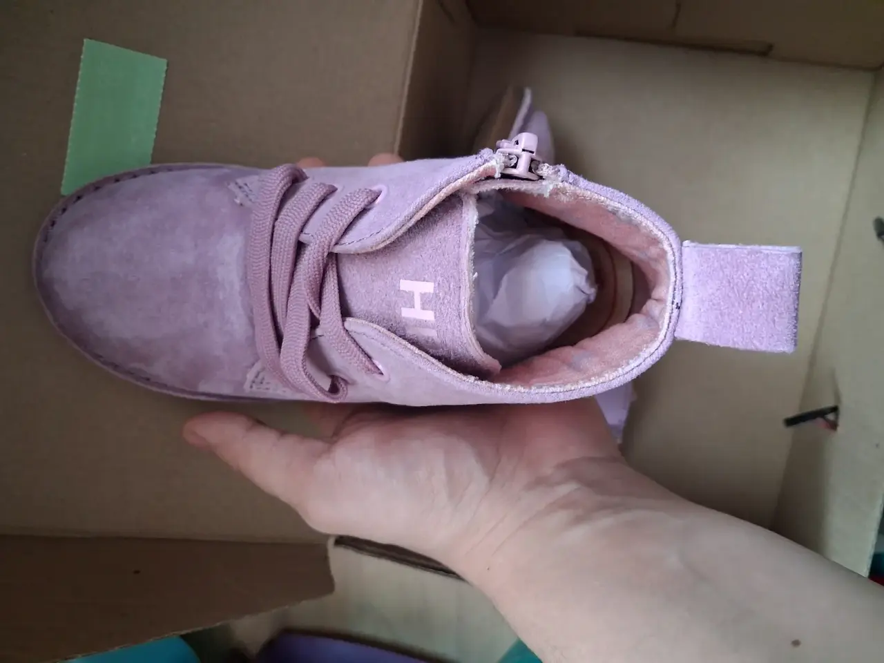 Botines rosados con suela de goma - miniatura 2