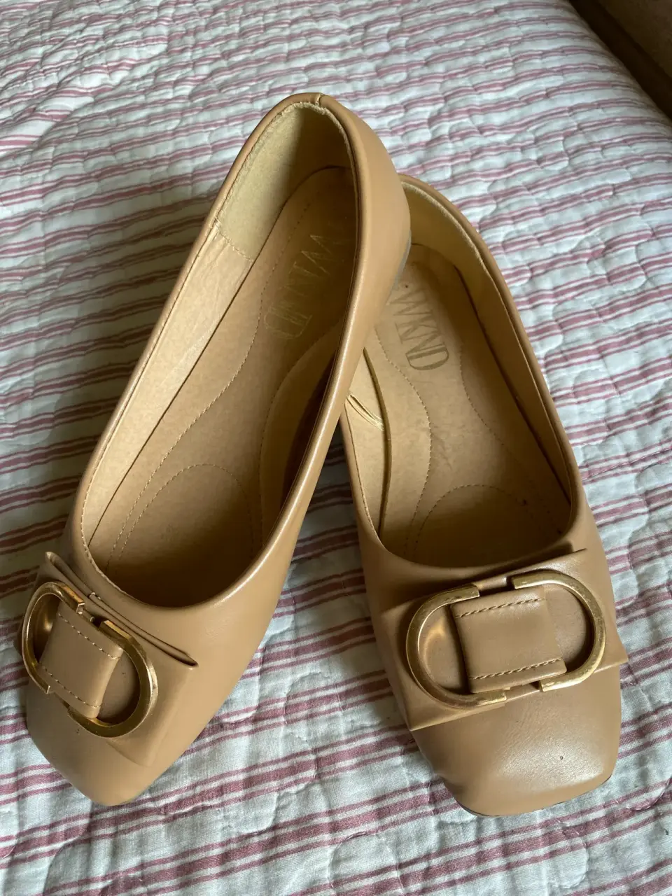 Zapatos planos color beige - miniatura 3