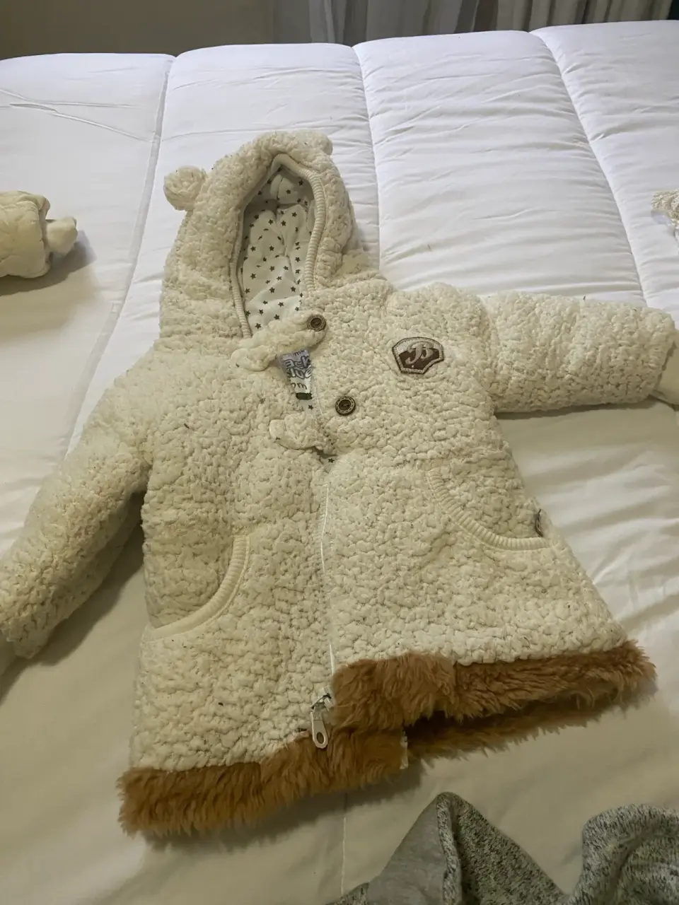 Chaqueta infantil verde estrellada - miniatura 2
