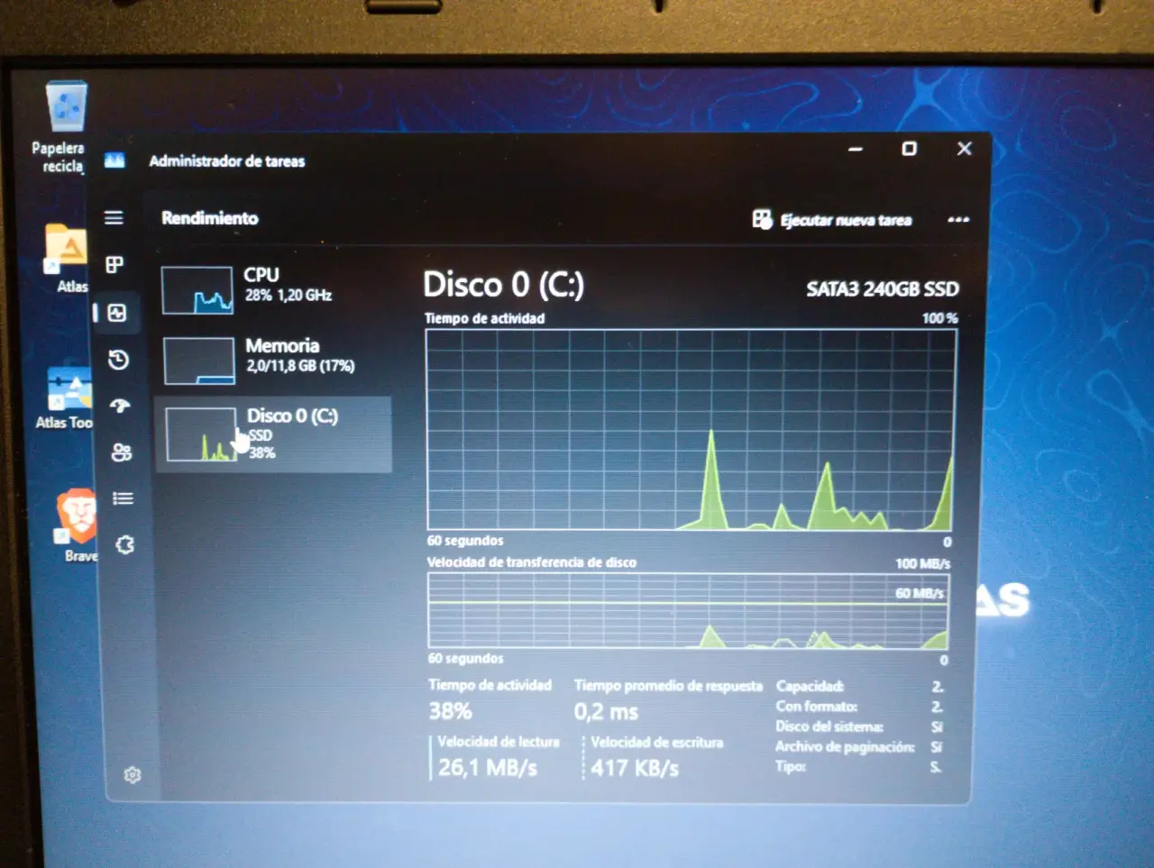 Laptop Lenovo negra usada - miniatura 5