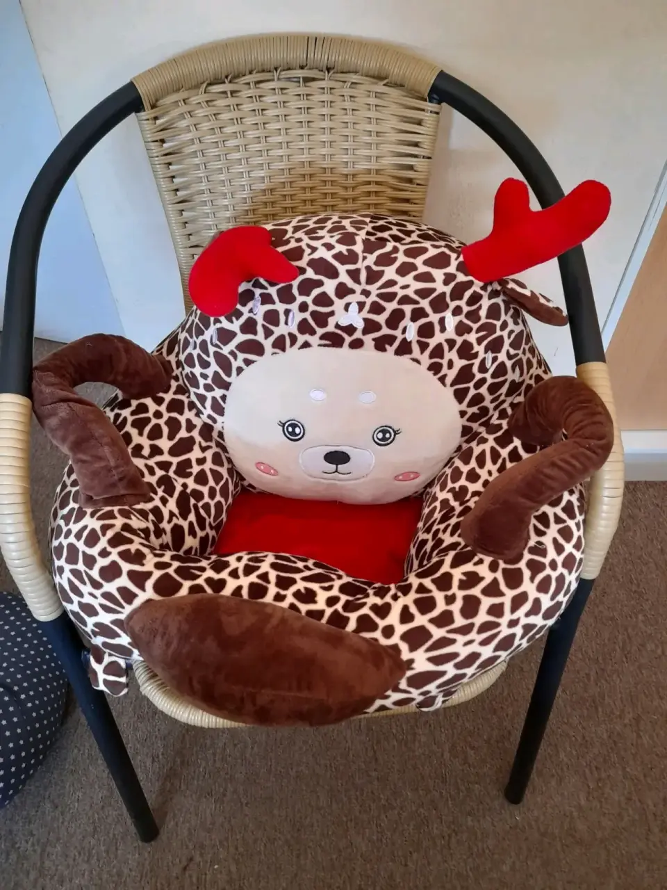 Asiento infantil de peluche