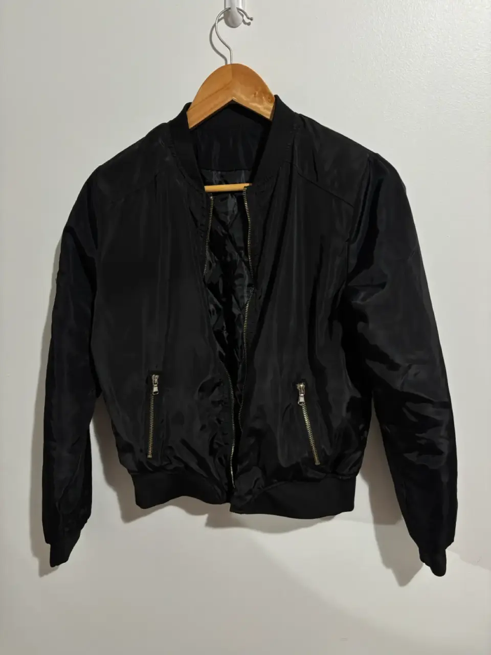 Chaqueta bomber negra unisex - miniatura 1