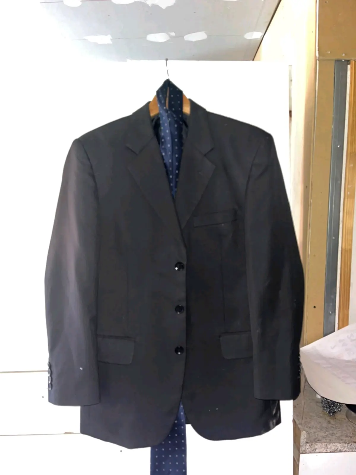 Abrigo de lana Zara negro y blanco - miniatura 4