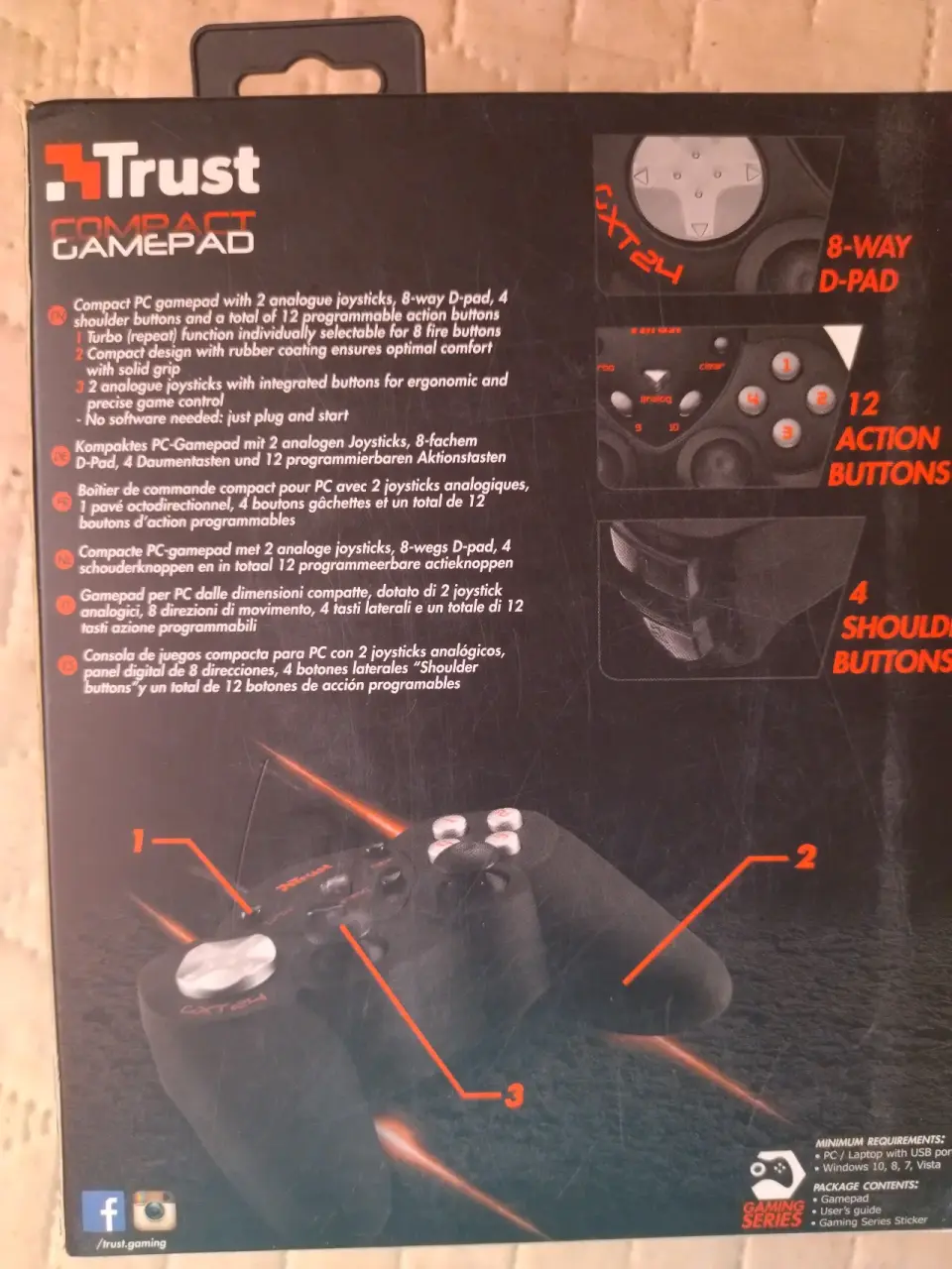 Control Trust GXT 24 negro - miniatura 3