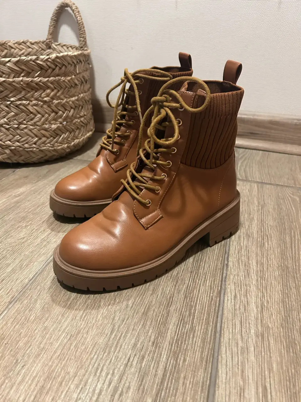 Botines de cuero marrón - miniatura 2
