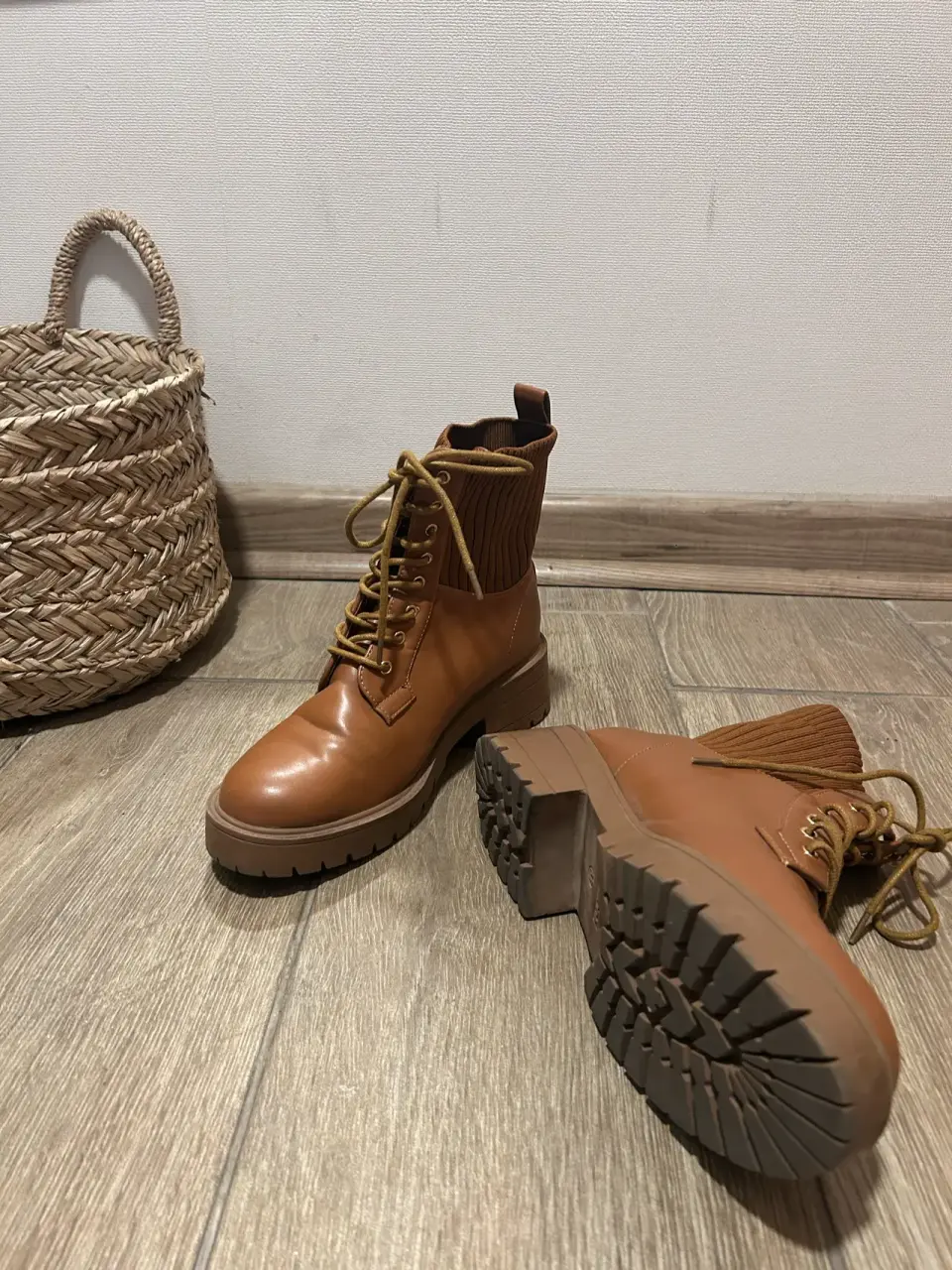 Botines de cuero marrón - miniatura 3