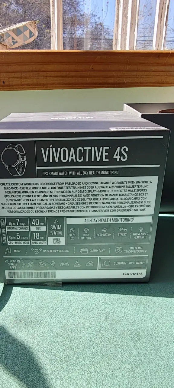 Smartwatch Garmin VÍVOACTIVE 4S blanco - miniatura 2