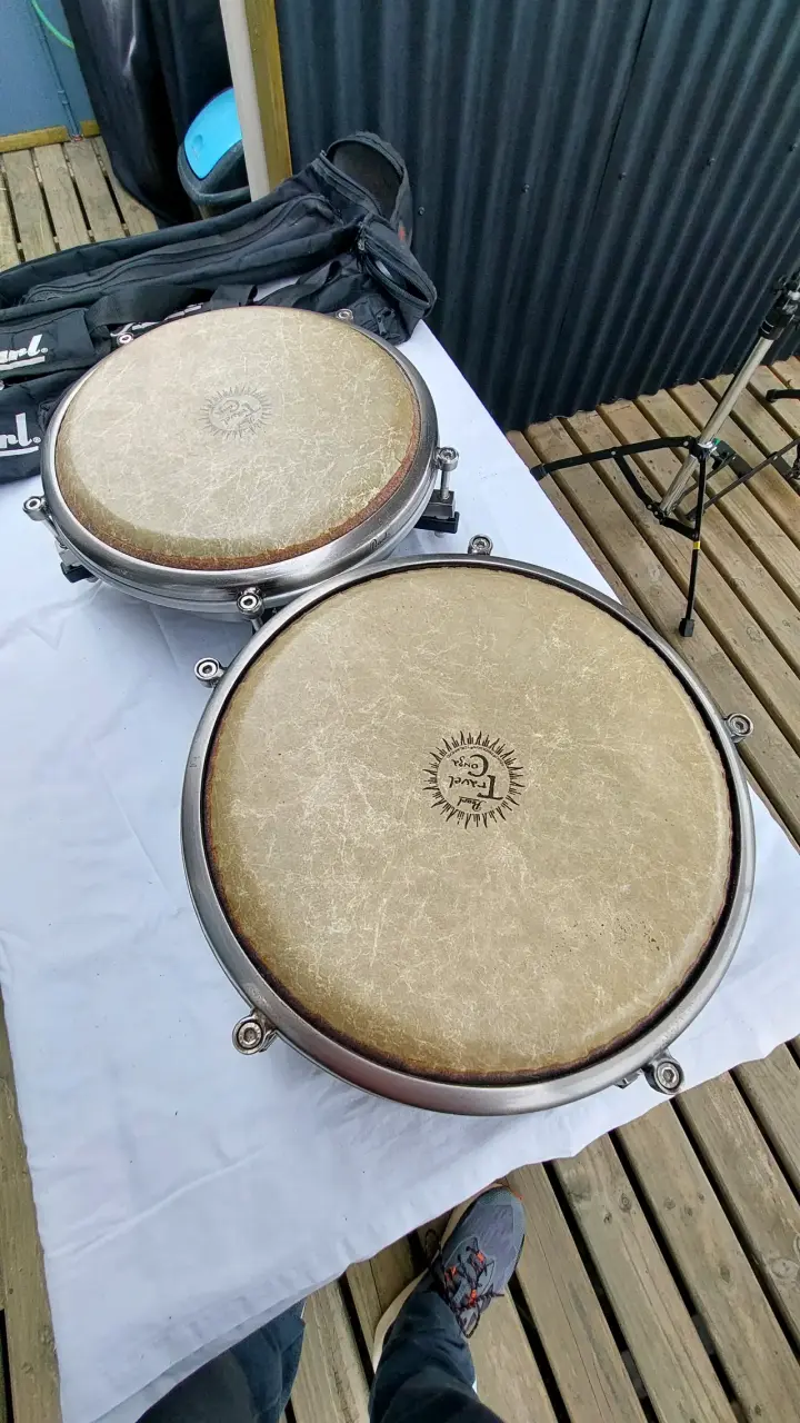 Travel congas PEARL c/atriles y fundas - miniatura 2