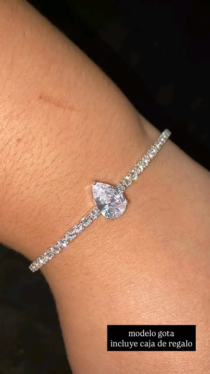 Pulsera de plata 925, de modelo gota - miniatura 1