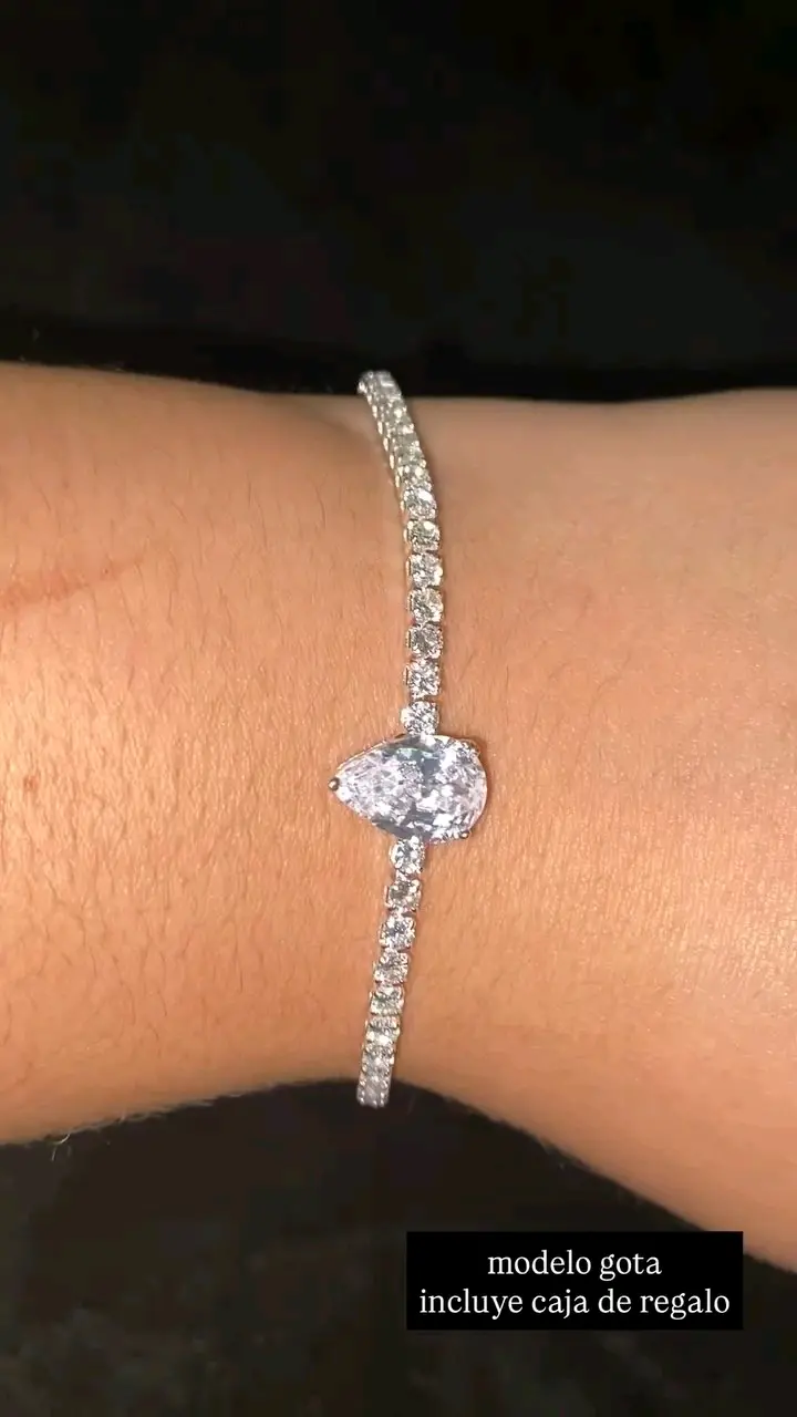 Pulsera de plata 925, de modelo gota - miniatura 2