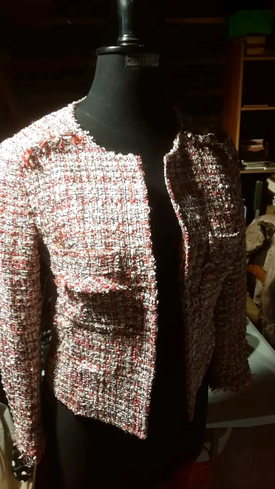 Chaqueta de tweed elegante