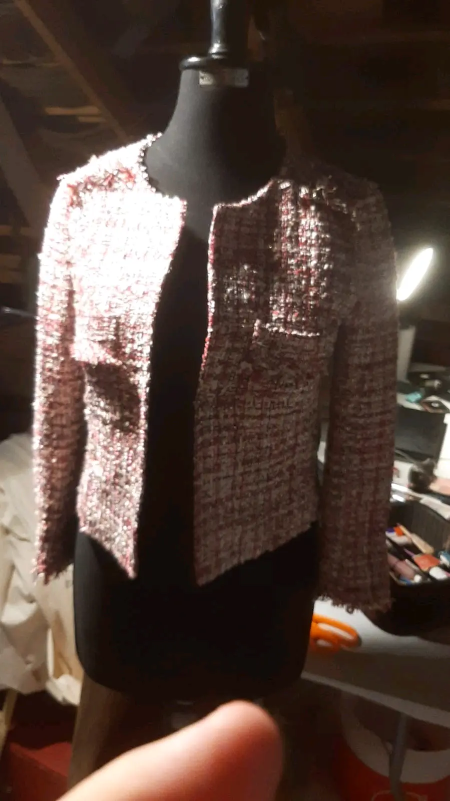 Chaqueta de tweed elegante - miniatura 2