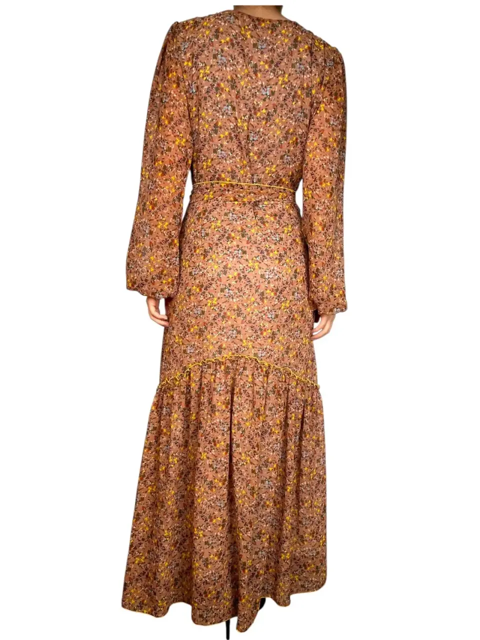 Vestido largo floral - miniatura 2