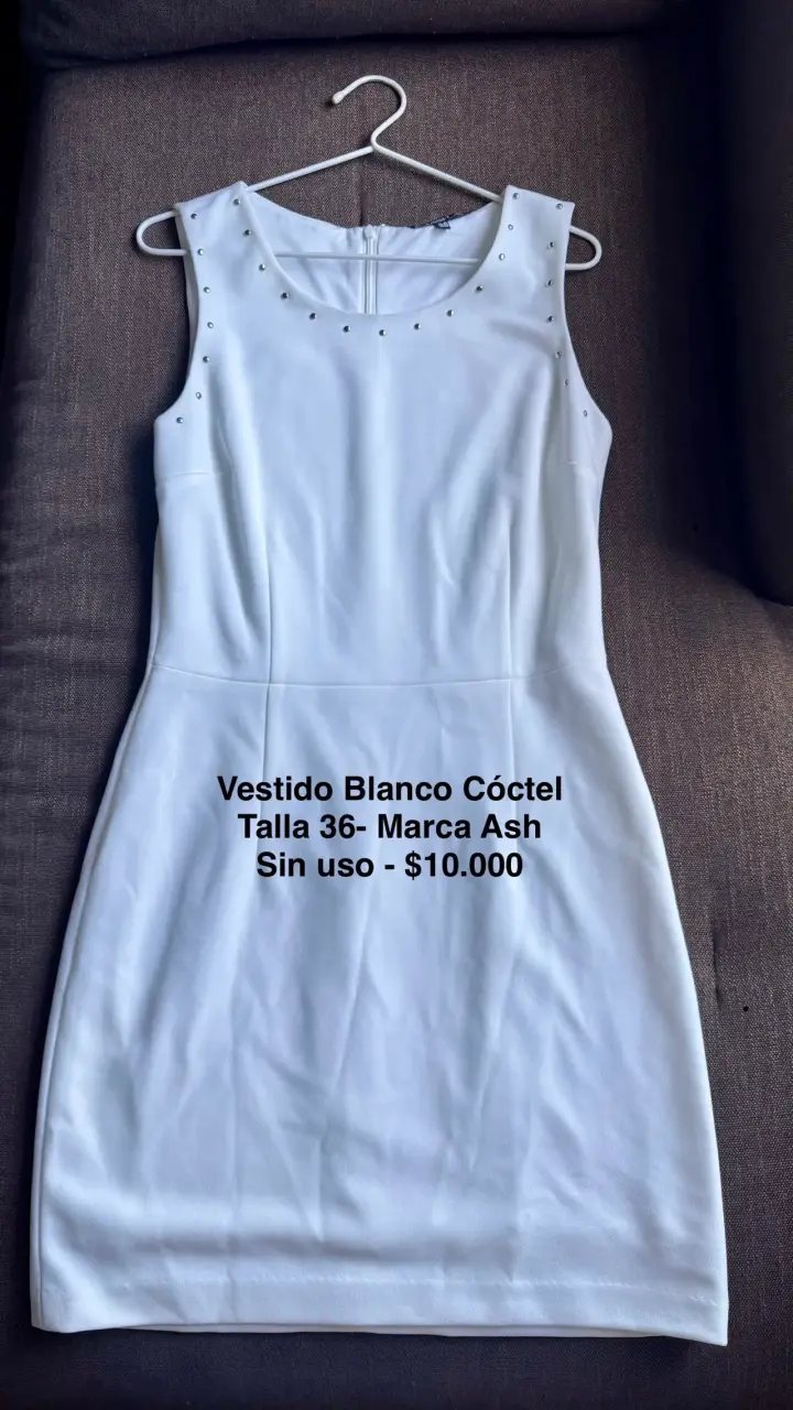 Vestido blanco cóctel sin uso