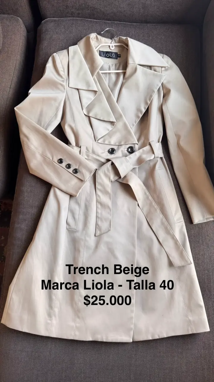 Trench beige Liola talla 40