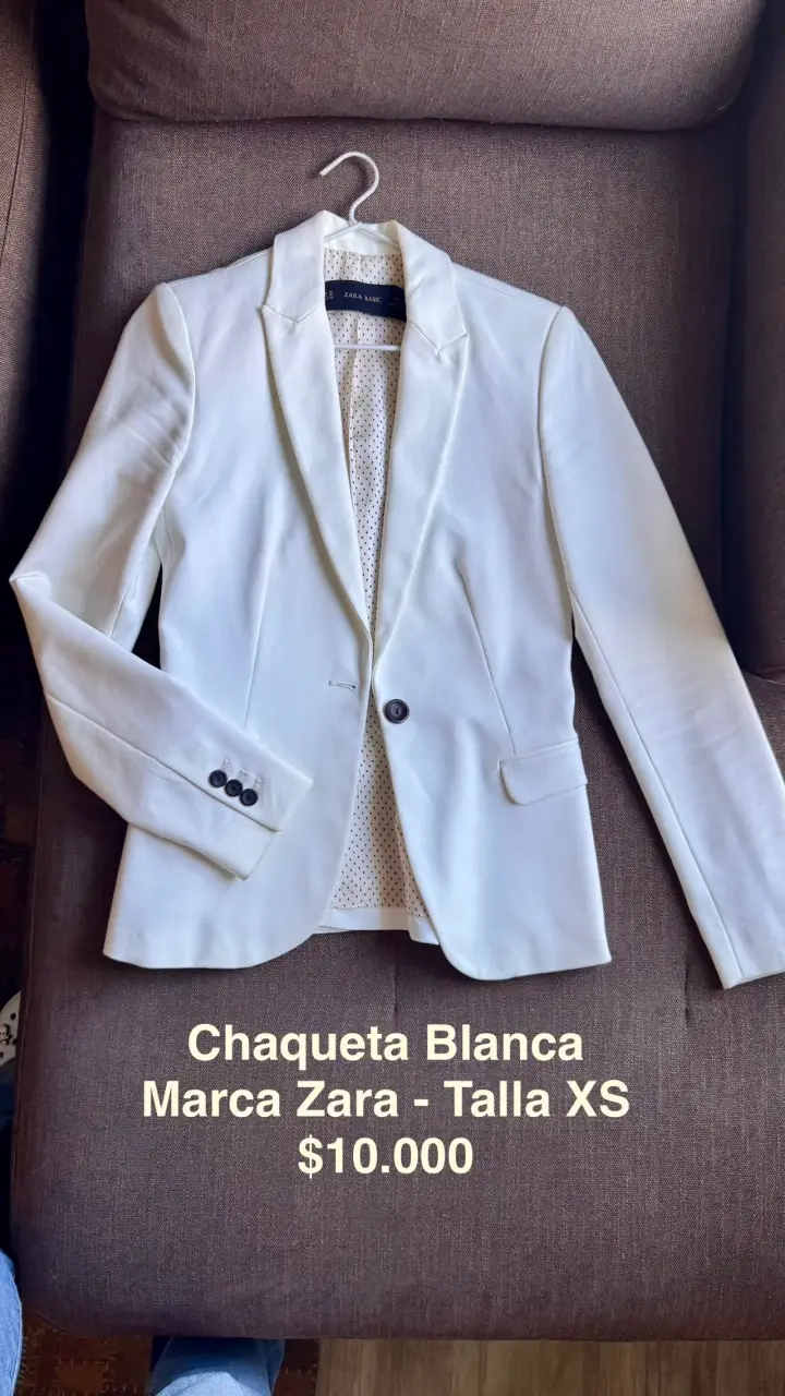 Blazer blanco Zara XS
