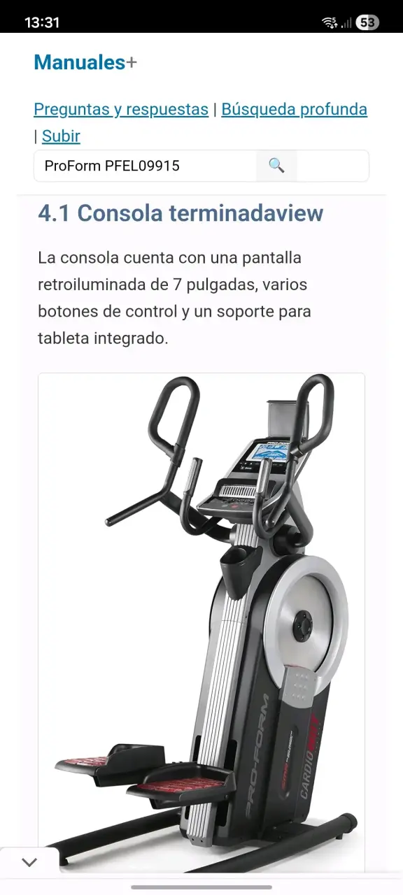 Elíptica ProForm CardioHIIT - miniatura 2