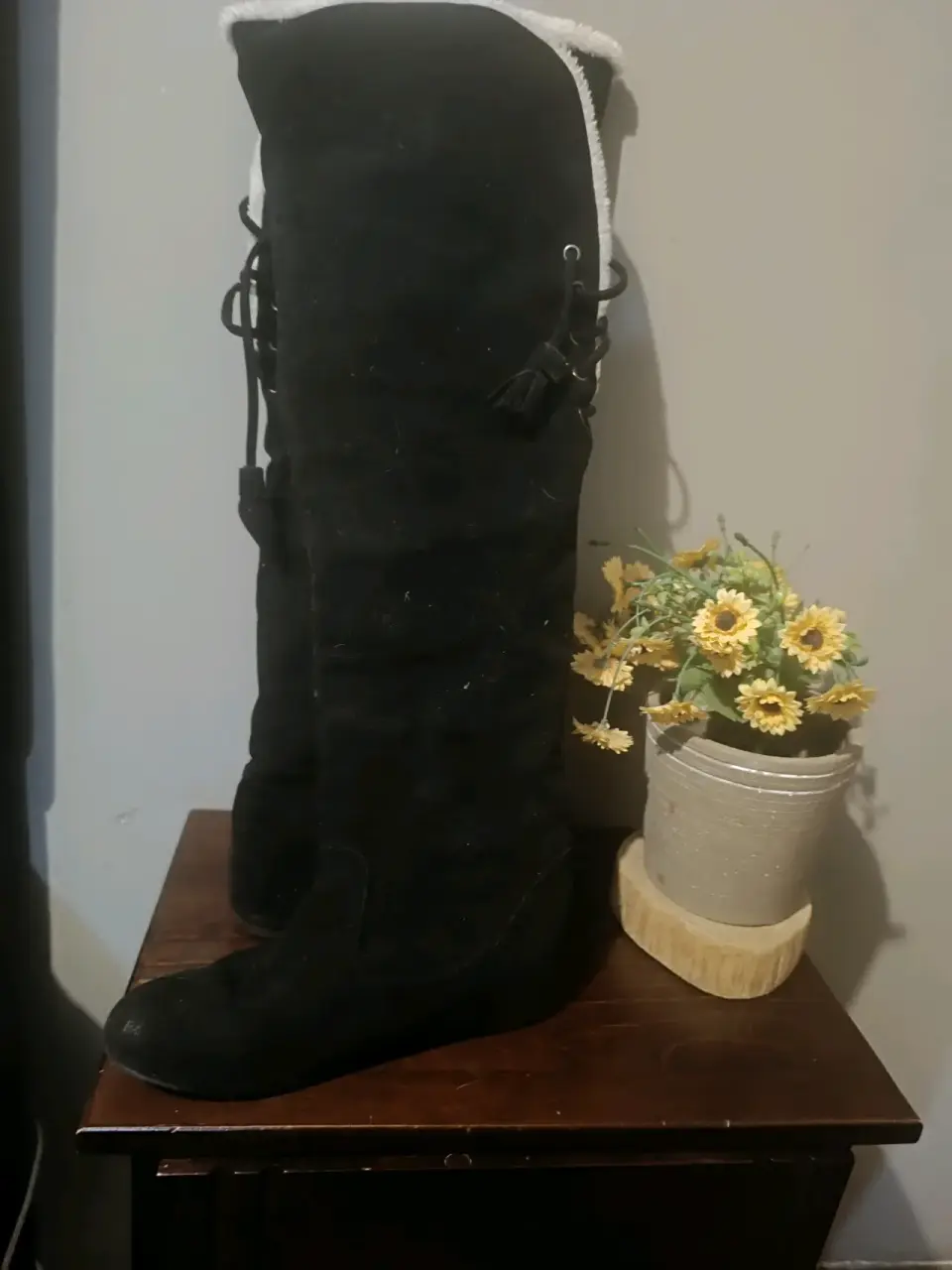 Botas negras de invierno altas - miniatura 2