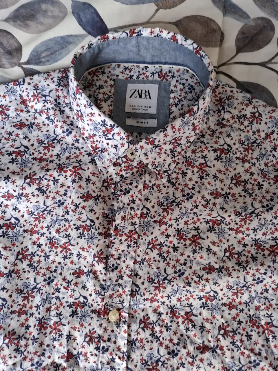Camisa floral Zara slim fit - miniatura 1