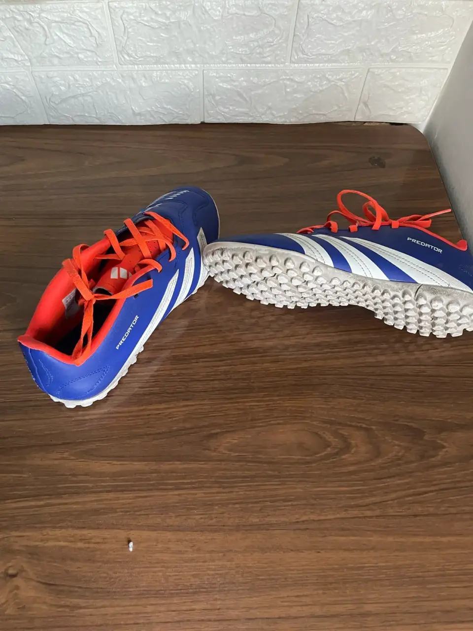 Zapatillas deportivas azul y naranja - miniatura 2