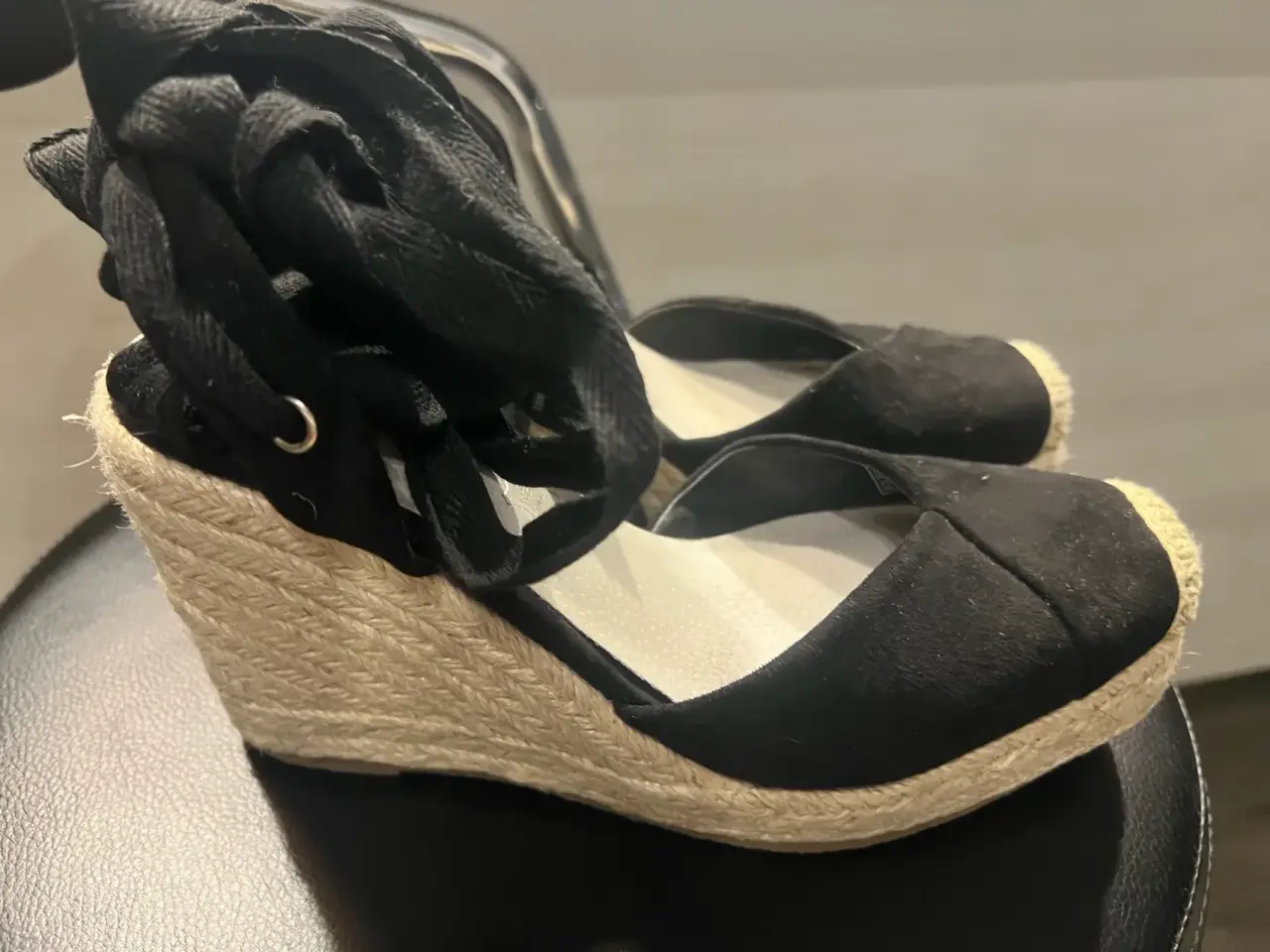 Sandalias negras con plataforma/T37 - miniatura 1