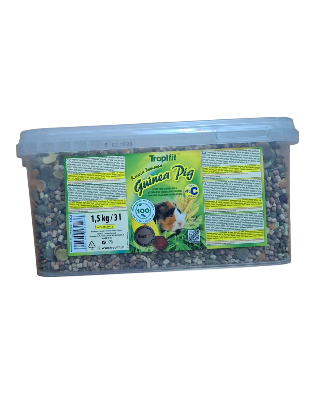 Comida para conejillo de indias 1.5 kg - miniatura 2